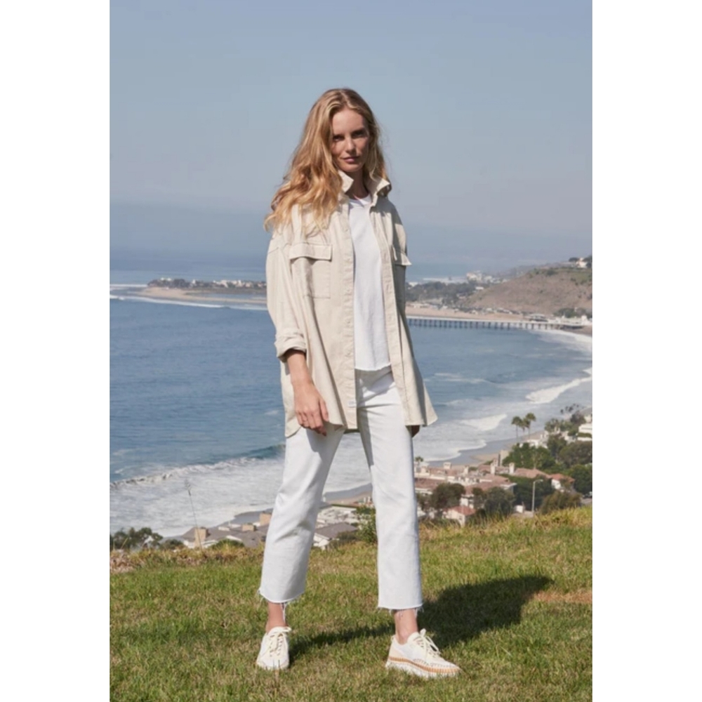 Frank & Eileen | Monaghan Mom Jean Italian Vintage Denim in White Size 30
